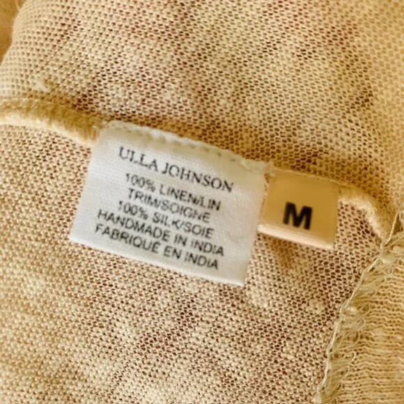 Ulla Johnson Champagne Linen Top - Picture 5 of 5